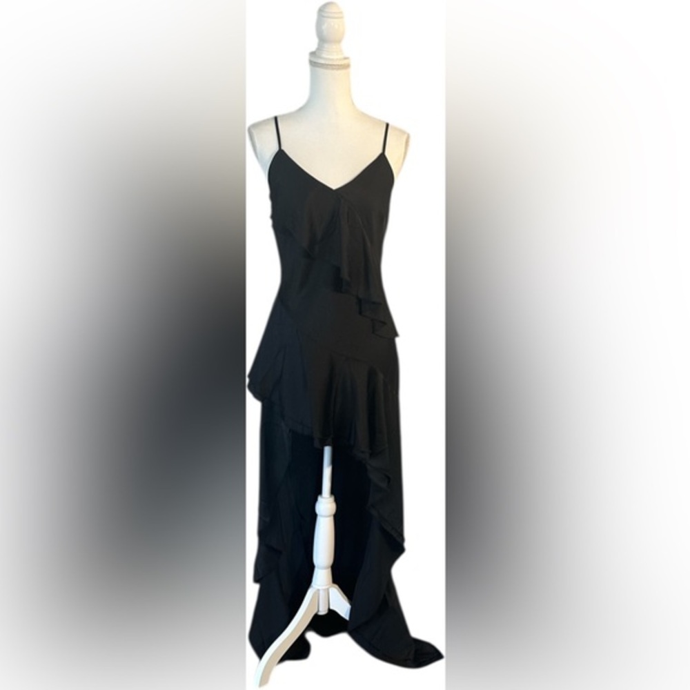 Forever 21 Elegant Black Asymmetrical Dress